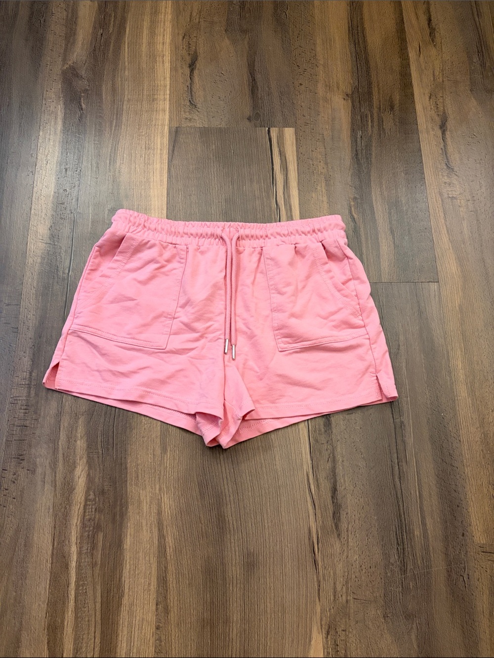 just be Pink Elastic Waist Athletic Shorts Size Medium